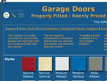 Tablet Screenshot of garagedoors4u.co.uk